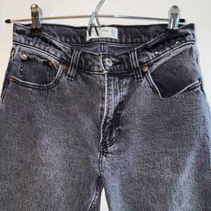 Abercrombie & Fitch Low Rise Black Baggy Jeans